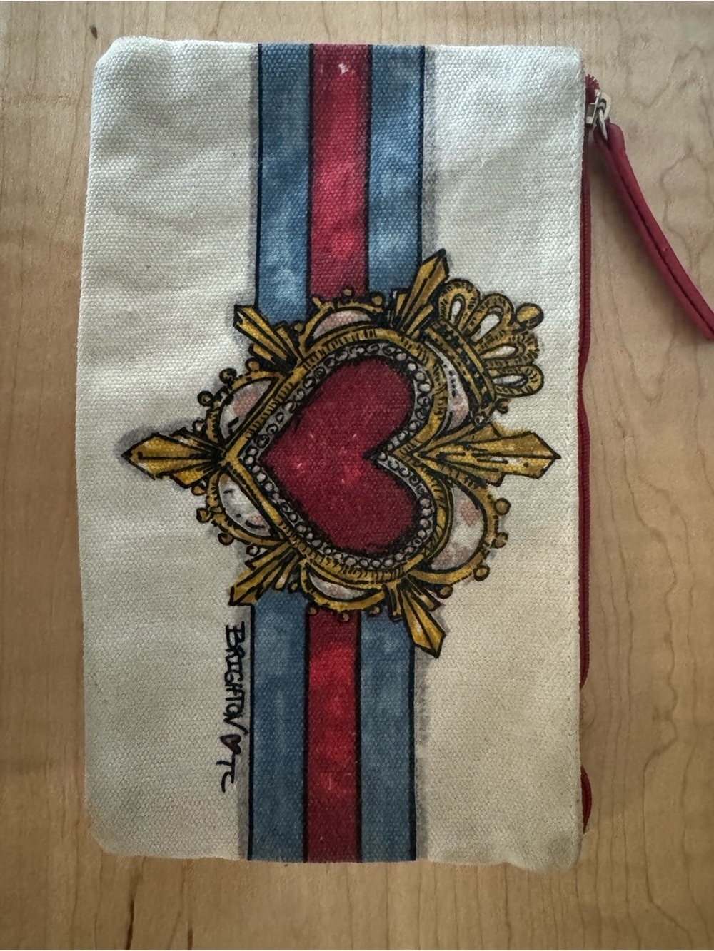 Brighton Cosmetic Zip Pouch Y2K Vintage